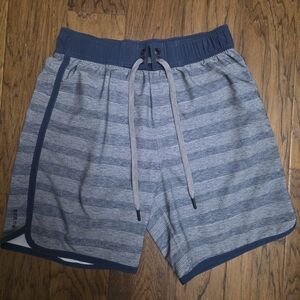 Prana Men's Blue and Gray Board Shorts